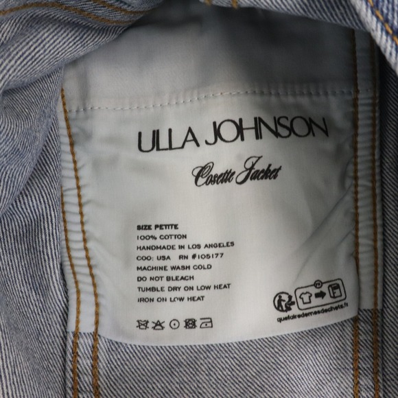Ulla Johnson Cosette Denim Jacket Petite XS - Picture 10 of 10